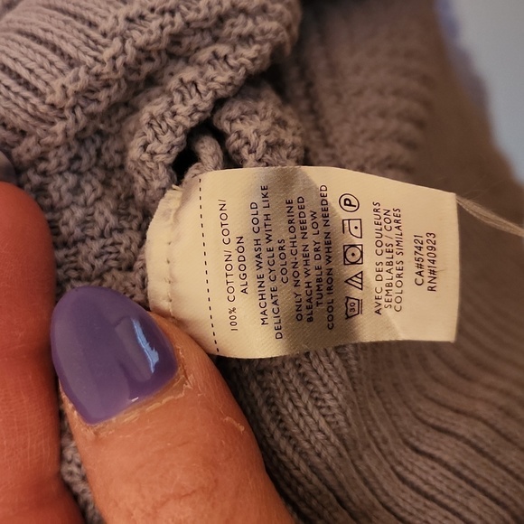 LOFT SCALLOPED BOBBLE SLEEVE SWEATER - Picture 8 of 10